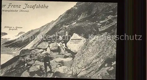 Gletscher wandern Franz Josefshoehe Kat. Berge