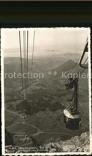 Seilbahn Saentis Schwaegalp neue Autostrasse  / Bahnen /