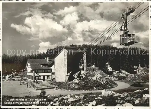 Seilbahn Saentis Restaurant Talstation Schwaegalp / Bahnen /