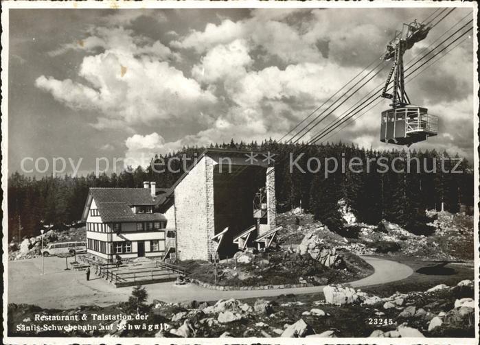 Seilbahn Saentis Restaurant Talstation Schwaegalp / Bahnen ...