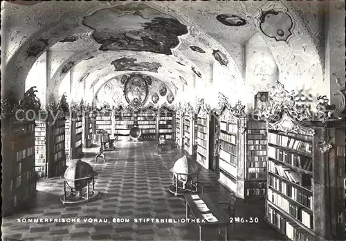 Bibliothek Library Vorau Stiftsbibliothek Kat. Gebaeude