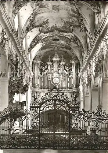 Kirchenorgel Amorbach Odenwald Abteikirche Chorgitter  Kat. Musik