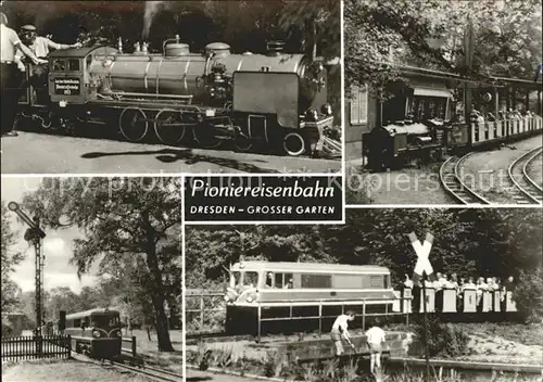 Lokomotive Pioniereisenbahn Dresden Grosser Garten  Kat. Eisenbahn