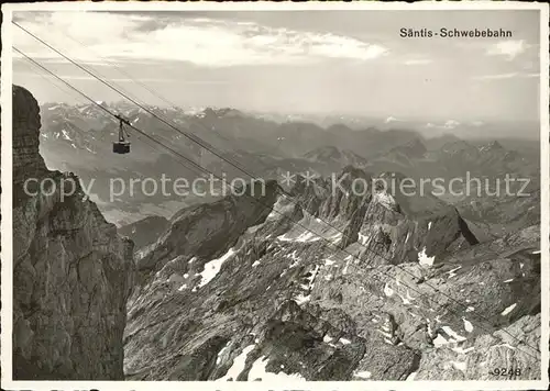 Foto Gross Hans Nr. 9248 Seilbahn Saentis  Kat. Fotografie