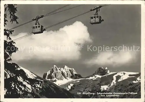 Seilbahn Gerschnialp-Truebsee Engelberg Spannoerter / Bahnen /