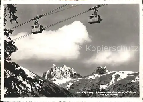 Seilbahn Gerschnialp-Truebsee Engelberg Spannoerter / Bahnen /