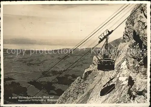 Seilbahn Saentis Appenzeller-Mittelland Bodensee  / Bahnen /