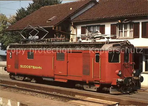 Eisenbahn Gepaecktriebwagen Schweiz Suedostbahn  Kat. Eisenbahn