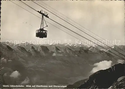 Seilbahn Saentis Churfirsten Glarneralpen  / Bahnen /