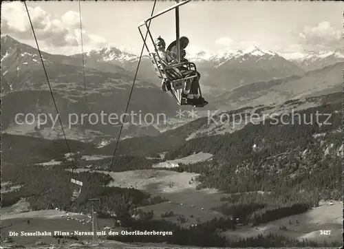 Sessellift Flims Naraus Oberlaenderbergen  Kat. Bahnen