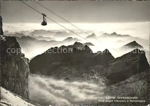 Foto Gross Hans Nr. 22674 Saentis Seilbahn Glaernisch Berneralpen Kat. Fotografie