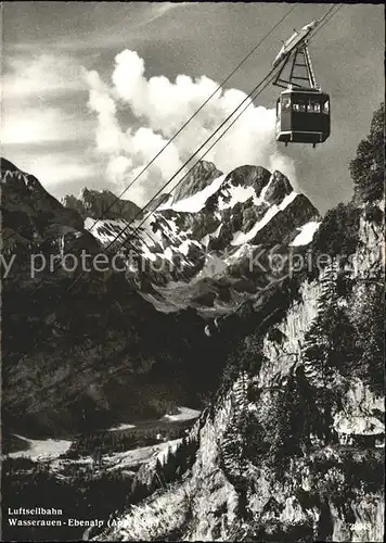 Seilbahn Wasserauen-Ebenalp Altmann / Bahnen /