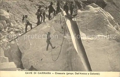 Bergsteigen Klettern Cave di Carrara Ciresuola  / Sport /