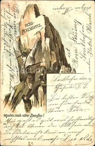 Bergsteigen Klettern Berg-Fexenspitz  / Sport /