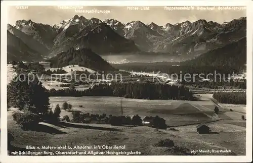 Foto Mauch Oberstaufen Nr. 4345 93938 Oberillertal Allgaeuer Hochgebirgskette