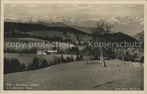 Foto Mauch Oberstaufen Nr. 5395 55462 Schweizer Alpen 