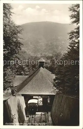 Drahtseilbahn Karlsbad Freundschaftshoehe Kat. Bergbahn