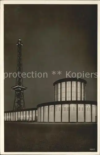 Funkturm Berlin Ausstellungshalle Stempel Handwerks Ausstellung Kat. Bruecken