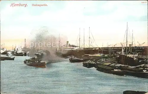 Hafenanlagen Hamburg Dampfer Boote Kat. Schiffe