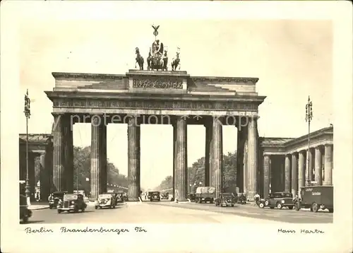 Brandenburgertor Berlin Foto Hans Hartz Nr. 7002 Kat. Gebude und Architektur