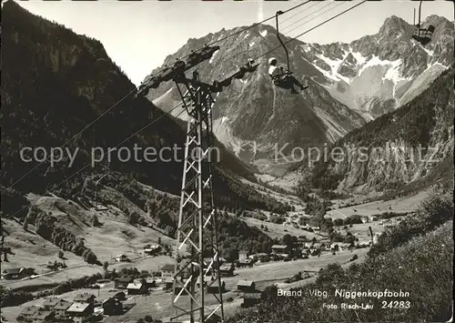 Foto Risch Lau Nr. 24283 Sessellift Niggenkopfbahn Kat. Fotografie