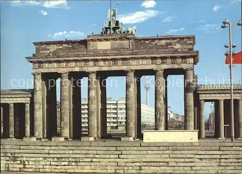 Brandenburgertor Berlin Fernsehturm  Kat. Gebude und Architektur