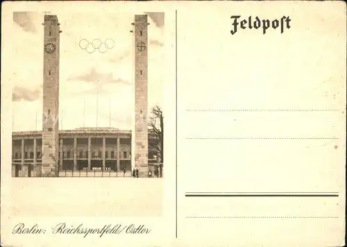 Stadion Berlin Reichssportfeld Osttor  Kat. Sport