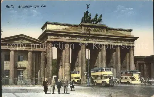 Brandenburgertor Berlin Autobusse  Kat. Gebude und Architektur