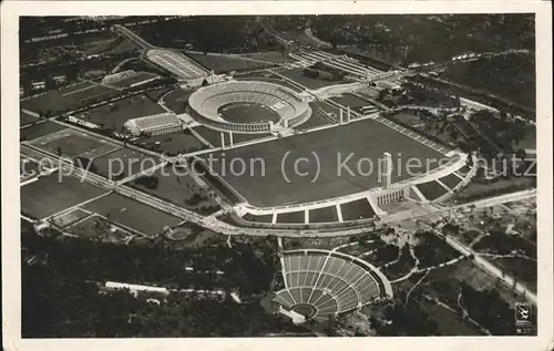 Stadion Olympia Berlin Reichssportfeld Dietrich-Eckardt-Buehne Fliegeraufnahme / Sport /