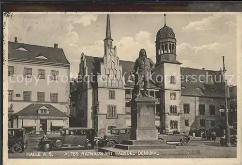 Haendel Georg Friedrich Denkmal Halle altes Rathaus  / Musik /