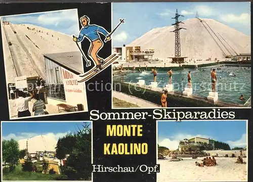 Ski-Flugschanze Skifahren Monte Kaolino Hirschau Schwimmbad / Sport /