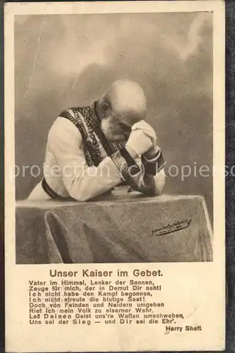 Adel Kaiser im Gebet Harry Sheft / Koenigshaeuser /