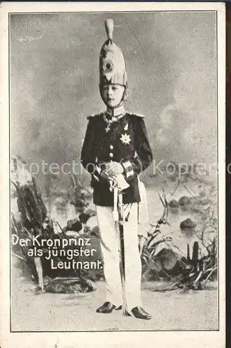 Adel Kronprinz juengster Leutnant / Koenigshaeuser /