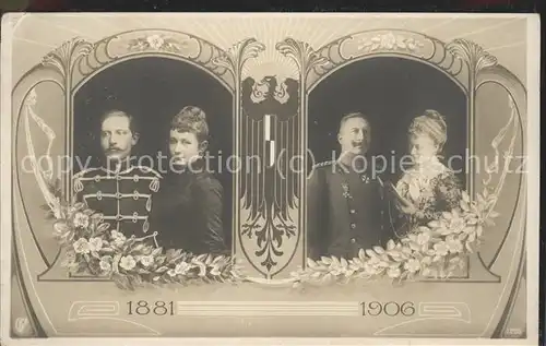 Adel 1881 - 1906 Familie / Koenigshaeuser /