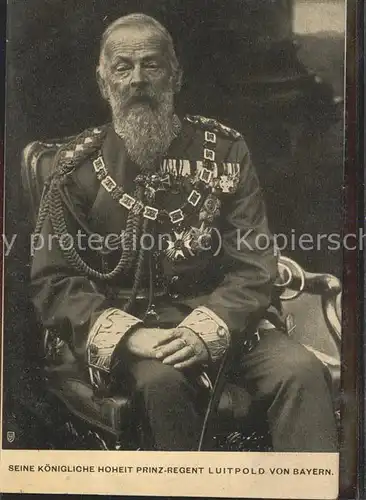 Adel Koenigliche Hoheit Prinz-Regent Luitpold von Bayern / Koenigshaeuser /