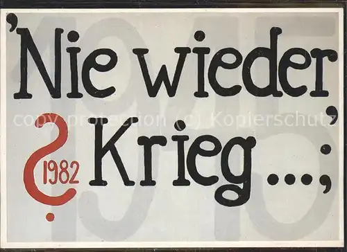 Kriege Nie wieder Krieg !!! / Kriege /