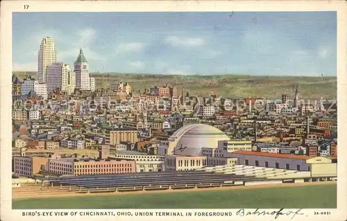 Bahnhof Terminal Foreground Cincinnati Ohio / Eisenbahn /