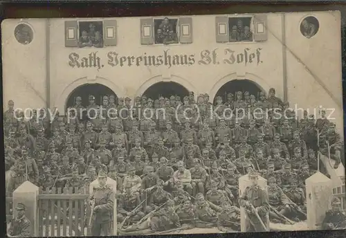 Kriege Kath. Vereinshaus St. Josef Soldaten Predigt / Kriege /