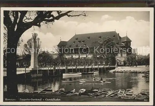 Zeppelin Graf Denkmal Konstanz Gondelfahrt / Persoenlichkeiten /