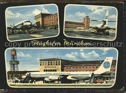 Flughafen Airport Aeroporto Muenchen Flugzeug Panam / Flug /