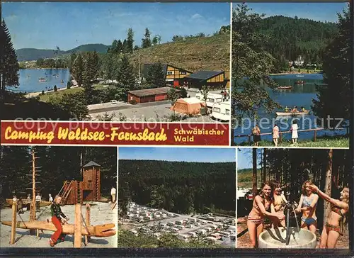 Camping Waldsee-Farnsbach Schwaebischer Wald / Freizeit /