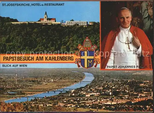 Papst Johannes Paul II. Kahlenberg St. Josefskirche  / Religion /