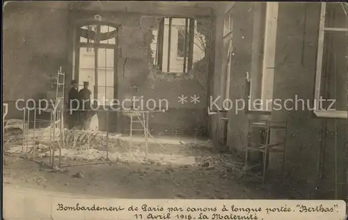 Kriege Bombardement Paris  / Kriege /