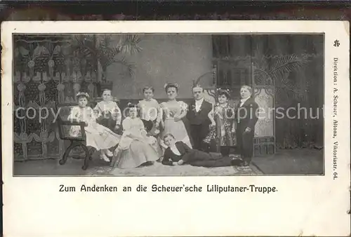 Kuriosum Scheuersche Liliputanter Truppe Variete / Unterhaltung /