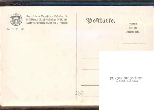 Verlag Schulverein Nr. Mariazell  / Bund der Deutschen /