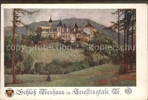 Verlag Schulverein Nr. 466 Schloss Neuhaus Triestingtal / Bund der Deutschen /