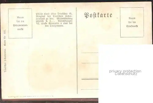 Verlag Schulverein Nr. 557 Liederkarte Wein / Bund der Deutschen /