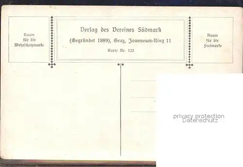 BDD Suedmark Nr. 123 Kirta in Tirol Kuenstlerkarte E. Kutzer  / Bund der Deutschen /