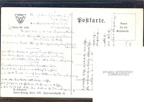 Verlag Schulverein Nr. 18 Liederkarte Instrument  / Bund der Deutschen /