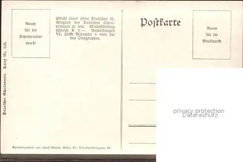 Verlag Schulverein Nr. 290 Grein an der Donau  Pferdekutsche / Bund der Deutschen /